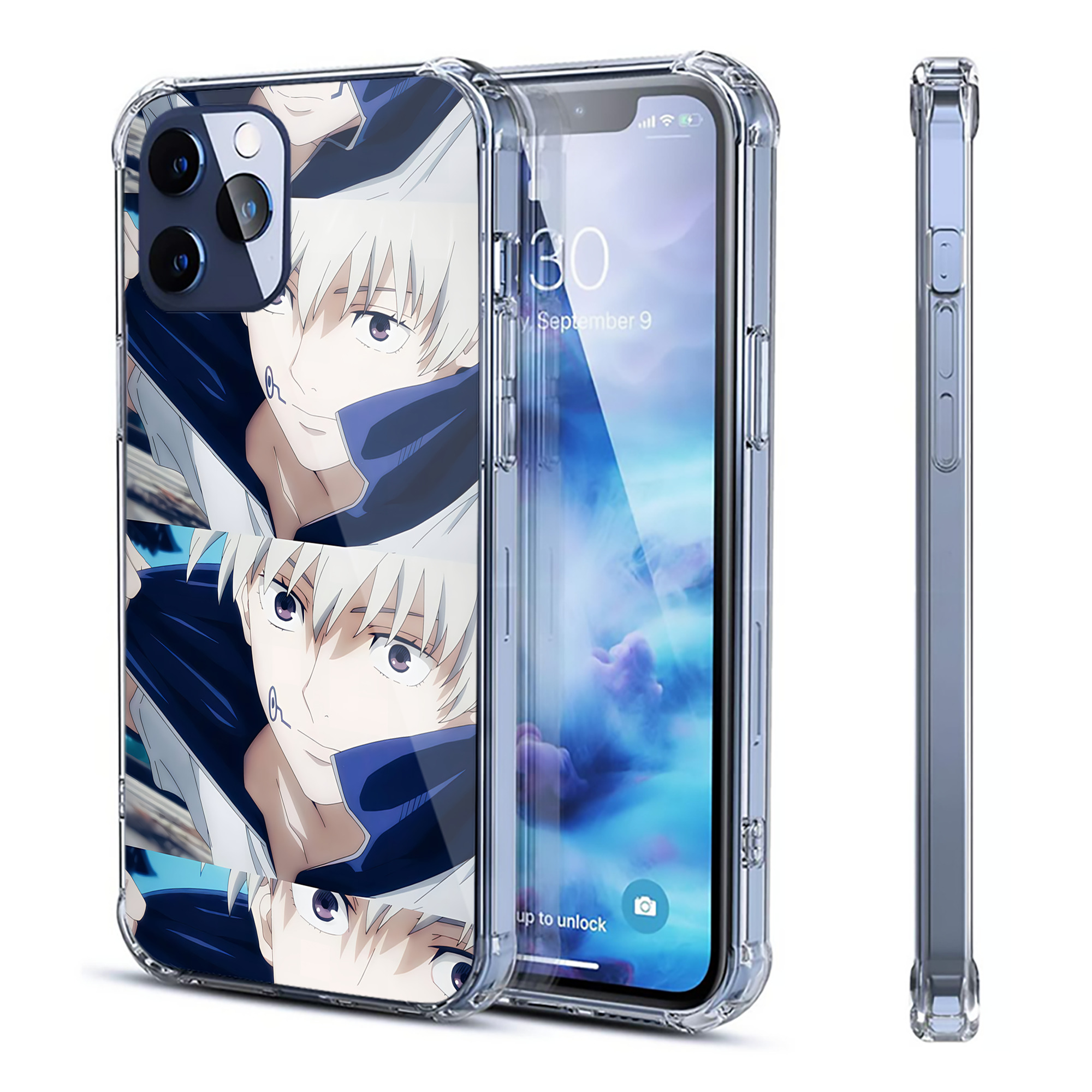 （画像用） 呪術廻戦 Jujutsu Kaisen 【iPhone 12シリーズ対応】透明スマホケース（クリアソフトケース）